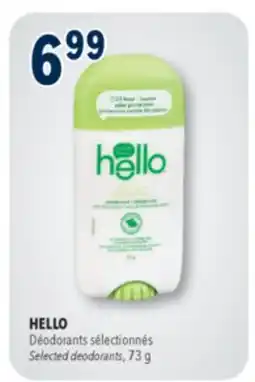 Familiprix HELLO Selected deodorants offer