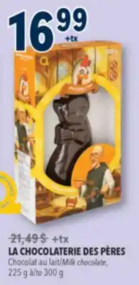 Familiprix LA CHOCOLATERIE DES PÈRES, Milk chocolate, 225 to offer