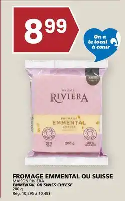 Rachelle-Bery Grocery MAISON RIVIERA EMMENTAL OR SWISS CHEESE offer