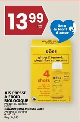 Rachelle-Bery Grocery DOSE ORGANIC COLD-PRESSED JUICE offer