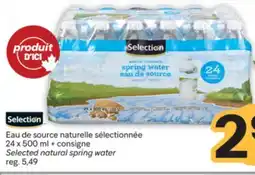 Brunet SELECTION Eau de source naturelle sélectionnée offer