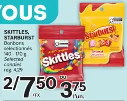 Brunet SKITTLES, STARBURST Bonbons sélectionnés offer