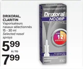 Brunet DRIXORAL, CLARITIN Vaporisateurs nasaux sélectionnés offer