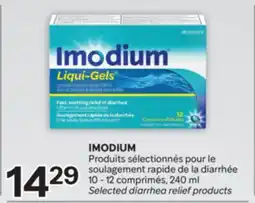 Brunet IMODIUM Produits sélectionnés pour le soulagement rapide de la diarrhée offer