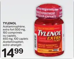 Brunet TYLENOL Acétaminophène, extra fort 500mg offer