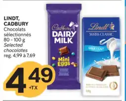 Brunet LINDT, CADBURY Chocolats sélectionnés offer