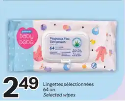Brunet PERSONNELLE Lingettes sélectionnées offer