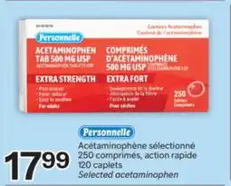 Brunet PERSONNELLE Acétaminophène sélectionné 250comprimés, action rapide offer