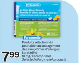 Brunet PERSONNELLE Produits sélectionnés pour aider au soulagement des symptômes d'allergies Loratadine offer