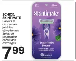 Brunet SCHICK, SKINTIMATE Rasoirs et cartouches jetables sélectionnés offer