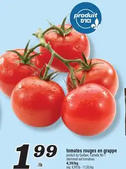 Marché Richelieu TOMATES ROUGES EN GRAPPE | STEMMED RED TOMATOES offer