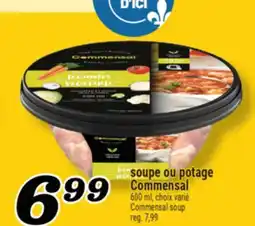 Marché Richelieu SOUPE OU POTAGE COMMENSAL | COMMENSAL SOUP offer
