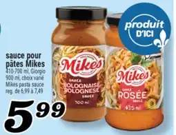 Marché Richelieu Sauce pour pâtes Mikes | Mikes pasta sauce offer