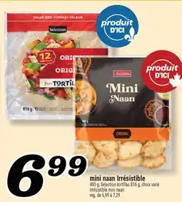 Marché Richelieu Mini naan Irrésistible | Irrésistible mini naan offer