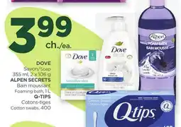 Proxim DOVE, ALPEN SECRETS, Q-TIPS offer