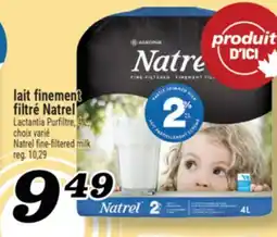 Marché Richelieu LAIT FINEMENT FILTRÉ NATREL | NATREL FINE-FILTERED MILK offer