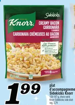 Marché Richelieu PLAT D'ACCOMPAGNEME SIDEKICKS KNORR | KNORR SIDEKICKS SIDE DISH offer