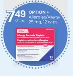 Proxim OPTION+ Allergy 25 mg offer
