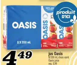 Marché Richelieu Jus Oasis | Oasis juice offer