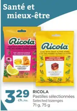 Proxim RICOLA Selected lozenges offer
