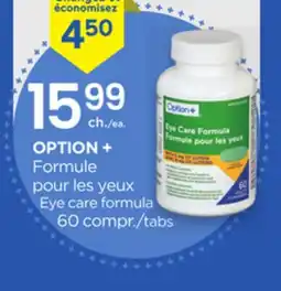 Proxim OPTION + Eye care formula offer