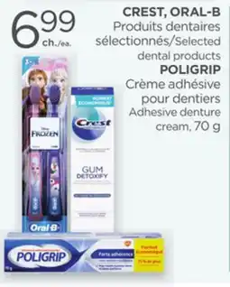 Proxim CREST, ORAL-B, POLIGRIP Selected dental products offer