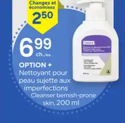 Proxim OPTION+ Cleanser bemish-prone skin offer