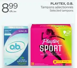 Proxim PLAYTEX, O.B. Selected tampons offer