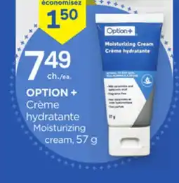 Proxim OPTION+ Moisturizing cream offer