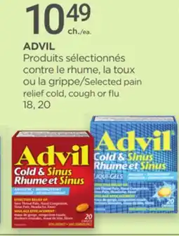 Proxim ADVIL Selected pain relief cold, cough or flu offer