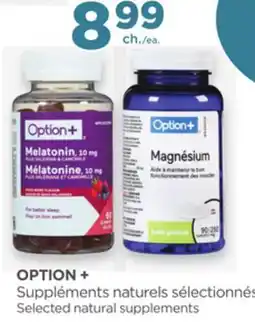 Proxim OPTION+ Selected natural supplements offer