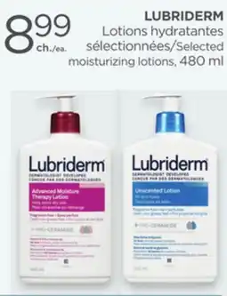 Proxim LUBRIDERM Selected moisturizing lotions offer