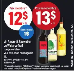 Maxi VIN AMORETTI, REVOLUTION OU WALLAROO TRAIL ROUGE OU BLANC offer