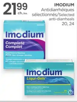 Proxim IMODIUM Selected anti-diarrheals offer