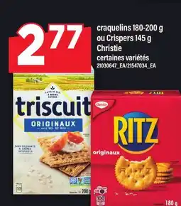 Maxi CRAQUELINS, 180-200 G OU CRISPERS, 145 G CHRISTIE offer