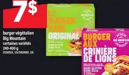 Maxi BURGER VÉGÉTALIEN BIG MOUNTAIN offer