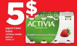 Maxi YOGOURT À BOIRE ACTIVIA offer