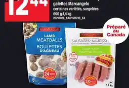 Maxi SAUCISSES, SAUCISSES À DÉJEUNER OU GALETTES MARCANGELO, 600 G-1,4 KG offer