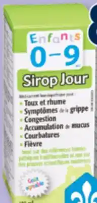 Familiprix HOMEOCAN, Kids 0-9, Selected syrup offer