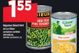 Maxi LÉGUMES GÉANT VERT OU LE SIEUR, 341/398 ML offer