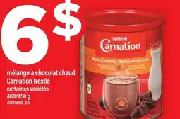 Maxi CHOCOLAT CHAUD CARNATION NESTLÉ, 400/450 G offer
