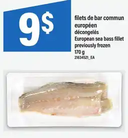 Maxi FILETS DE BAR COMMUN EUROPÉEN | EUROPEAN SEA BASS FILLET offer
