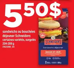 Maxi SANDWICHS OU BOUCHÉES DÉJEUNER SCHNEIDERS offer