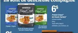 Provigo PRETZEL CRISPS DE SNACK FACTORY offer