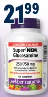 Familiprix WEBBER NATURALS, Selected products offer