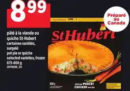 Maxi PÂTÉ À LA VIANDE OU QUICHE ST-HUBERT | POT PIE OR QUICHE offer