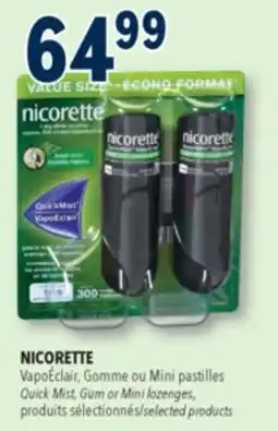 Familiprix NICORETTE, Quick Mist, selected products offer