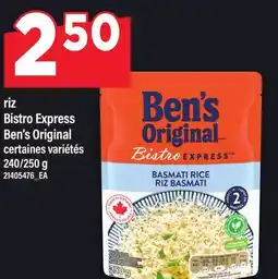 Maxi RIZ BISTRO EXPRESS BEN'S ORIGINAL, 240/250 G offer