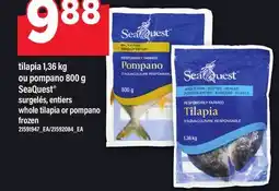 Maxi TILAPIA 1,36 KG OU POMPANO 800 G SEAQUEST | WHOLE TILAPIA OR POMPANO offer