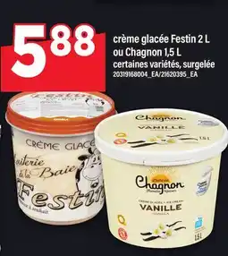 Maxi CRÈME GLACÉE FESTIN, 2 L OU CHAGNON, 1,5 L offer